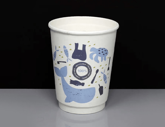 Double Wall Coffee Cups - Eco Custom Packaging - Free Shipping - Bulk ...