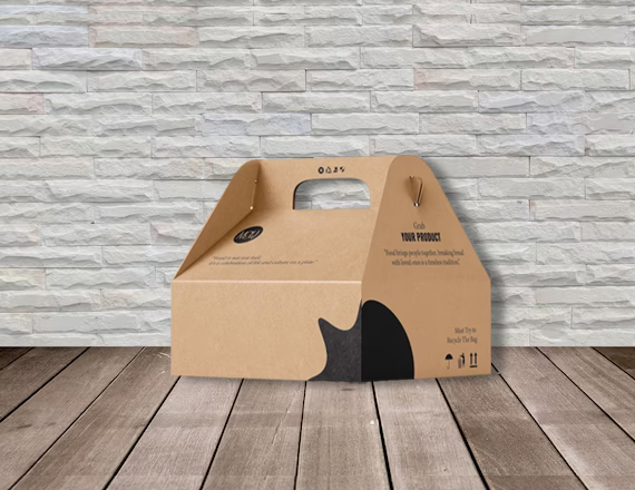 Cardboard Box With Handle