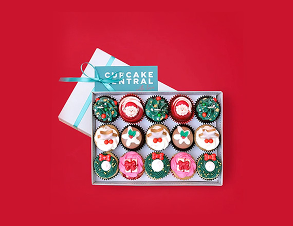 Christmas Cupcake Boxes