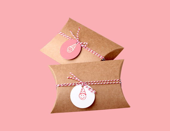 Kraft Pillow Boxes