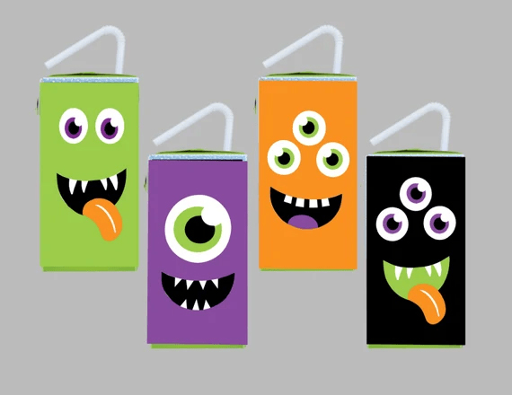 Custom Halloween Juice Boxes