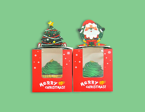 Christmas Cupcake Boxes
